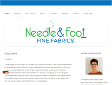 Tablet Screenshot of needleandfoot.com